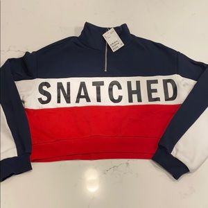 snatched crop long sleeve